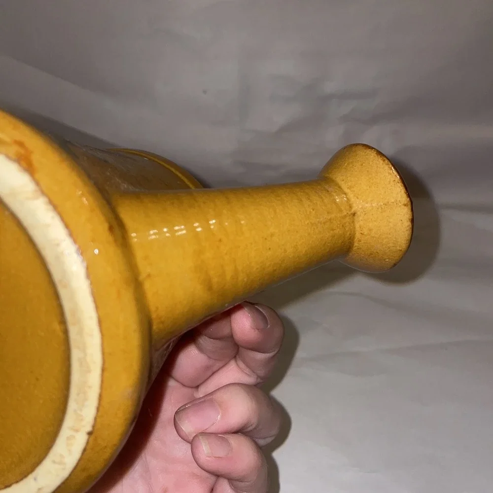 Vintage Japanese Ceramic Watering Cans Red‎ And Yellow Flower